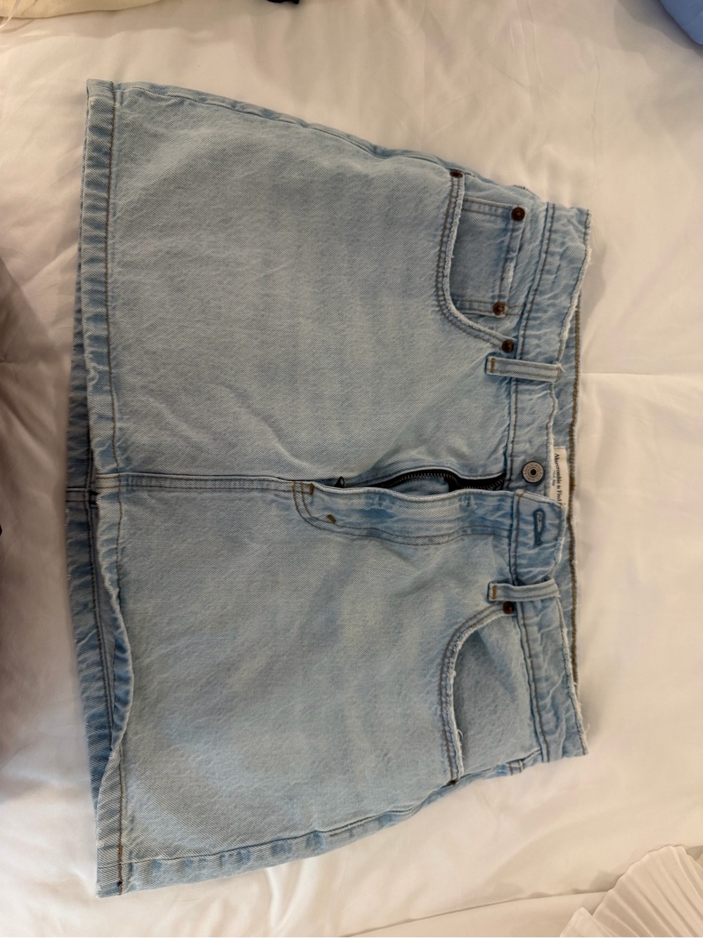 Abercrombie & Fitch Light Blue Denim Jean Shorts